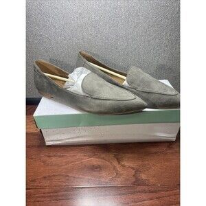 Abound Women’s Faux Light Gray Suede Slip On Loafers Size 10 NIB